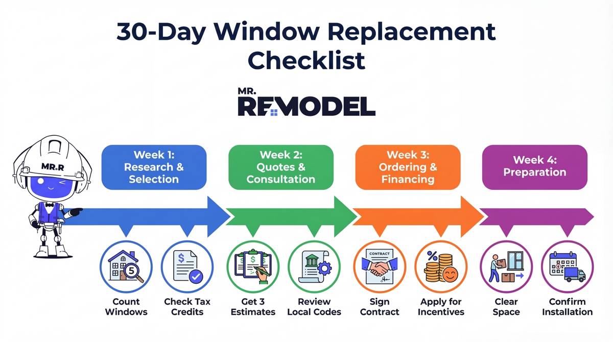 30 day window check list