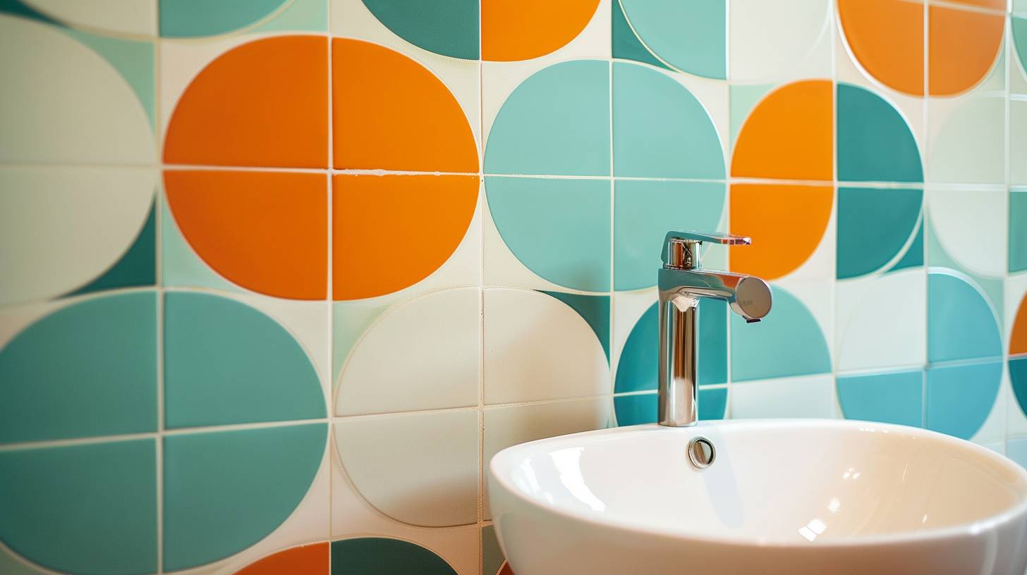 Bathroom sink colorful