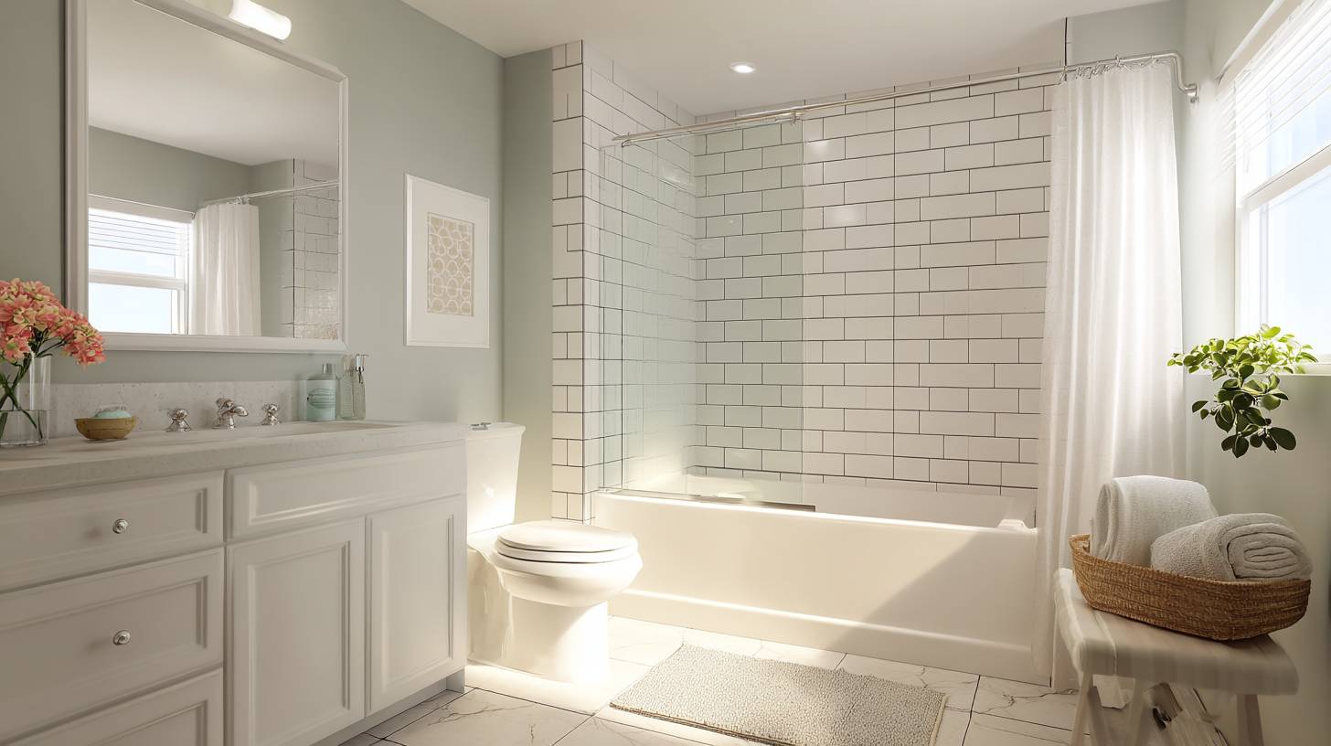 Bathroom Shower Tub Combo