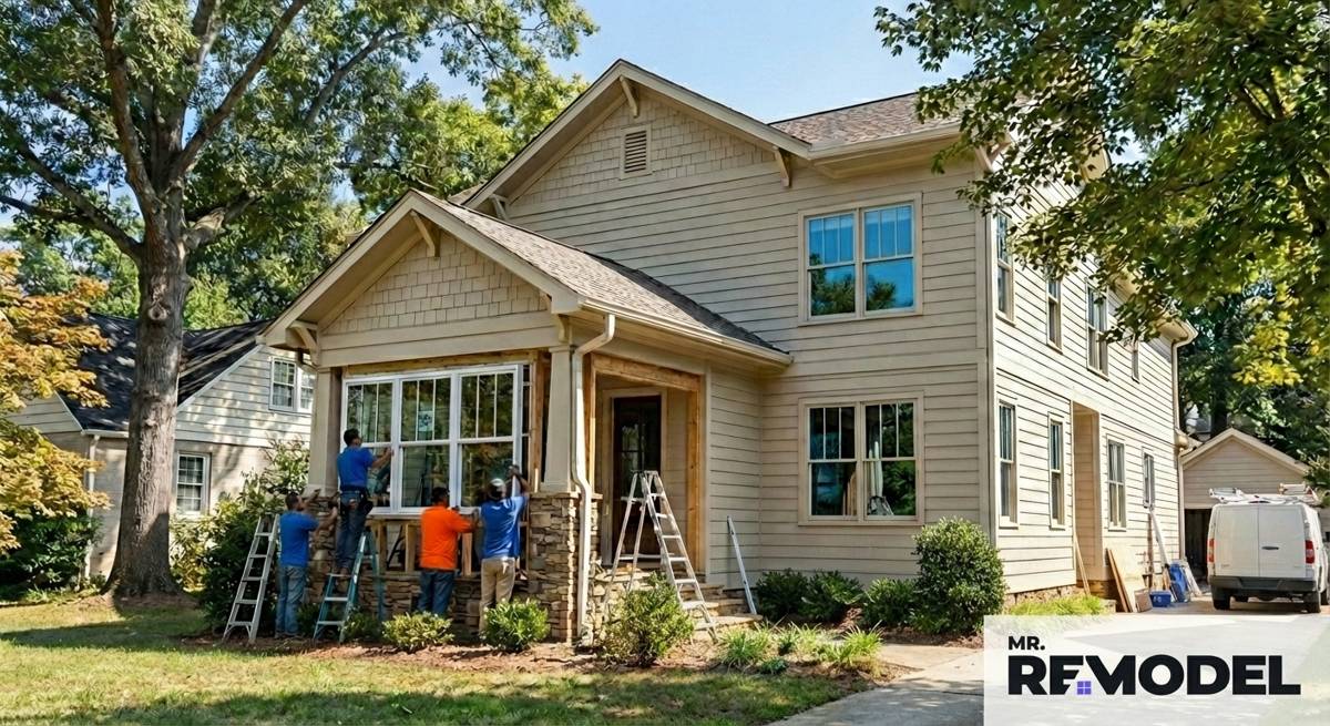 Window Installation Contractors in Charlotte for Partial & Full Home Upgrades