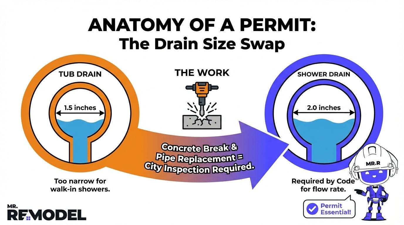 drain size