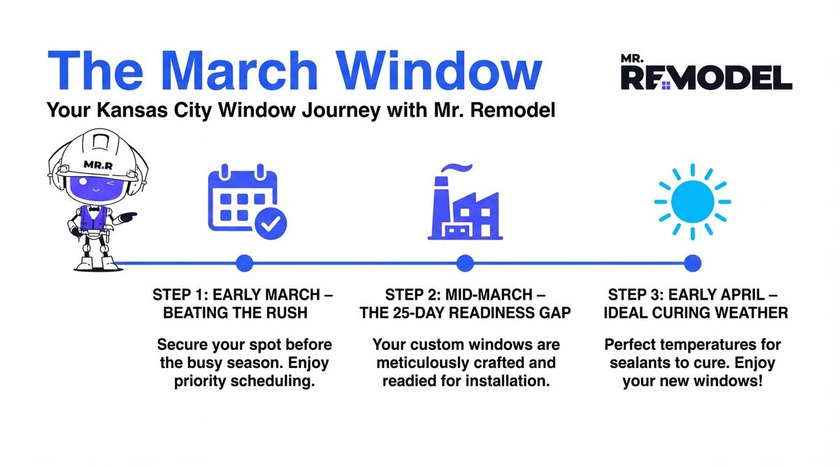 Mr Remodel March Time line